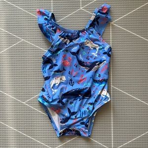 Hatley whale swimsuit 6-9 months